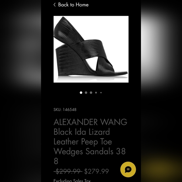 Alexander Wang Lizard print peep toe sandal. 40.5 - Picture 2 of 5